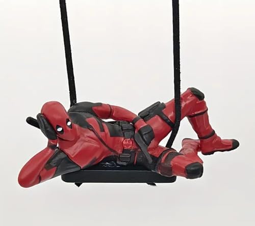 2Pcs Funny Swinging Superhero Car Decoration for Kids and Adults