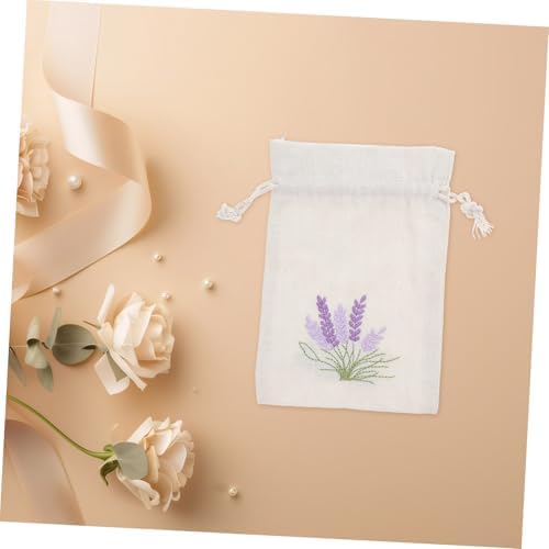 Cabilock 10pcs Lavender Muslin Scented Sachet Bags with Drawstring