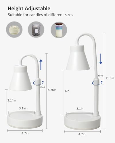 Elenhome Candle Warmer Lamp with Adjustable Height and Dimming