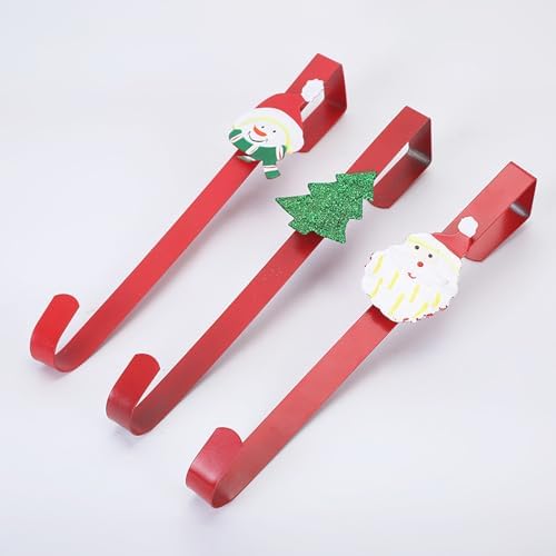 Lancorn 3-Piece Metal Flower Wreath Hooks Set for Front Door Decorations