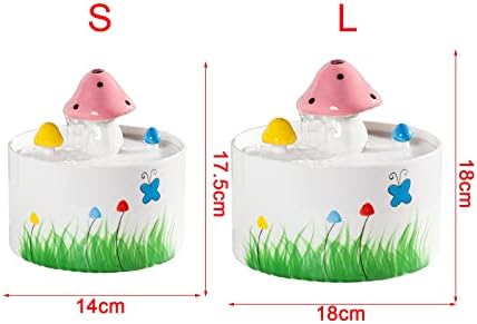 Cute Mini Ceramic Tabletop Water Fountain for Home Office Decor