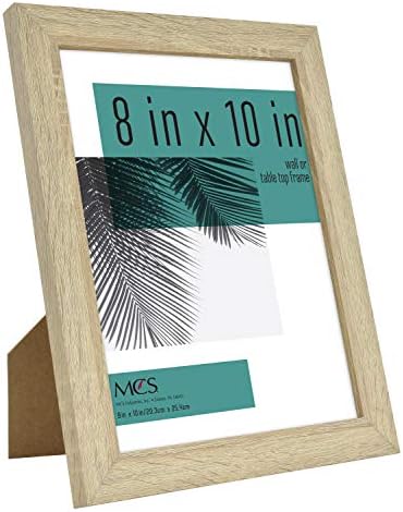 MCS 8x10 Picture Frame Woodgrain 4-Pack Wall Tabletop Display