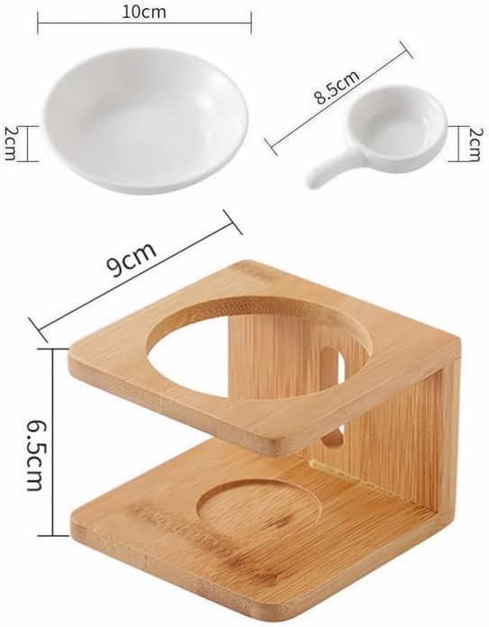 Warmself Wooden Essential Oil Burner with Candle Holder