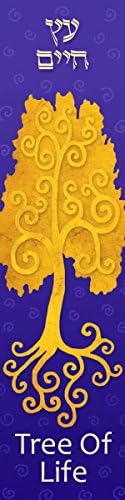 Gold Tree of Life Mezuzah Case by Caspi Cards Art