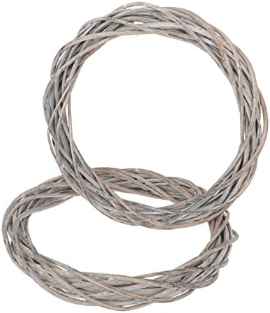 2pcs Rattan Garland DIY Wreath Door Hanger Christmas Decor Prop