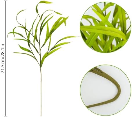 6pcs Artificial Greenery Stems 275 Inch Spring Plants for Flower Arrangements and Wedding Decor