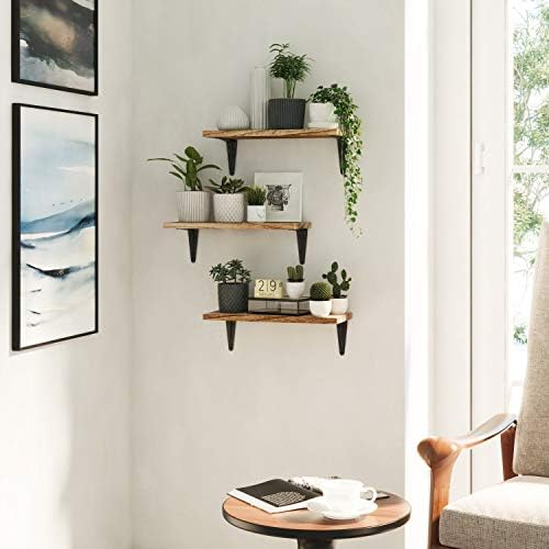 Wallniture Arras Rustic Floating Shelves Set of 3