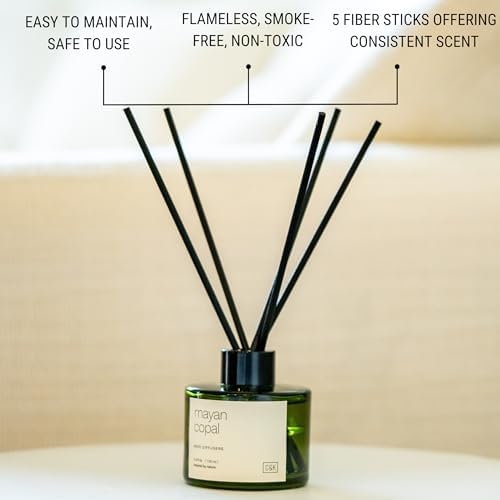 Craft Kin Home Fragrance Bundle Mayan Copal Candle Diffuser Set for Men