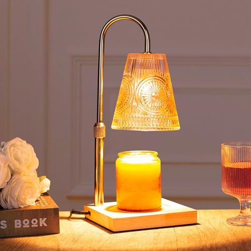 Elegant Candle Warmer Lamp with 2 Bulbs and Timer