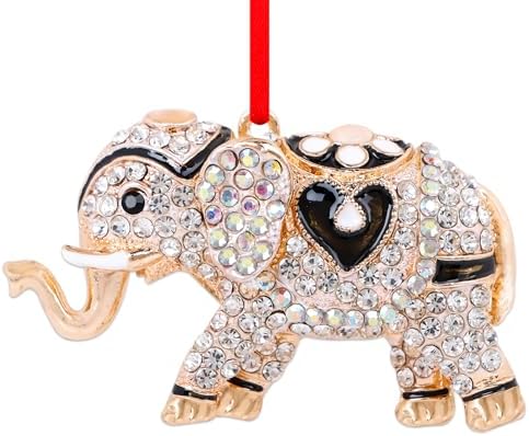 D24TIME Elephant Christmas Ornament Metal Decor
