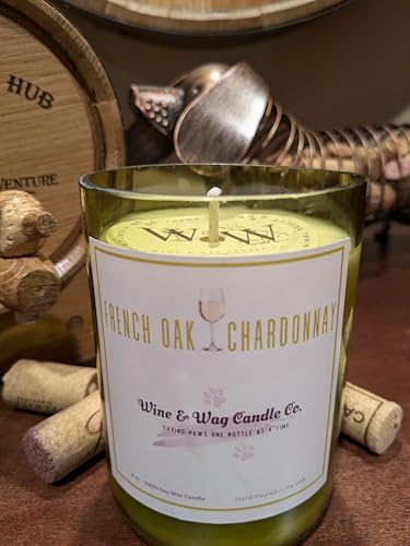 Wine Wag Candle Co Soy Wax Candles in Recycled Wine Bottles