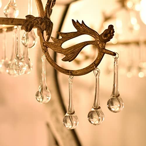 IndianShelf Clear Teardrop Crystal Ornaments 3 20 Piece