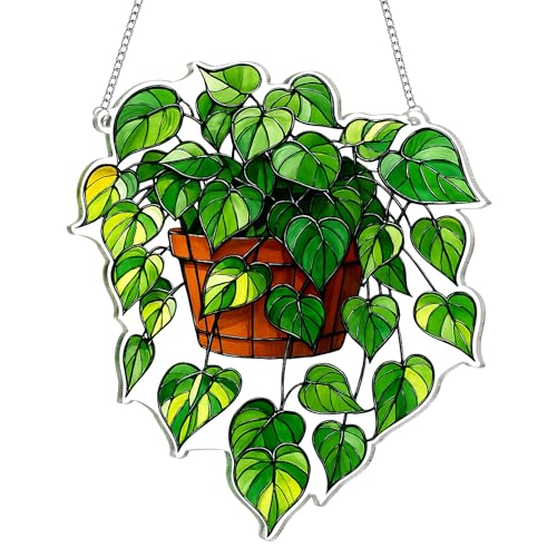Sensemory Book Stained Glass Window Hanging Acrylic Ornament