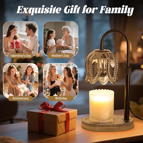 Tulip Candle Warmer Lamp with Timer and Dimmer