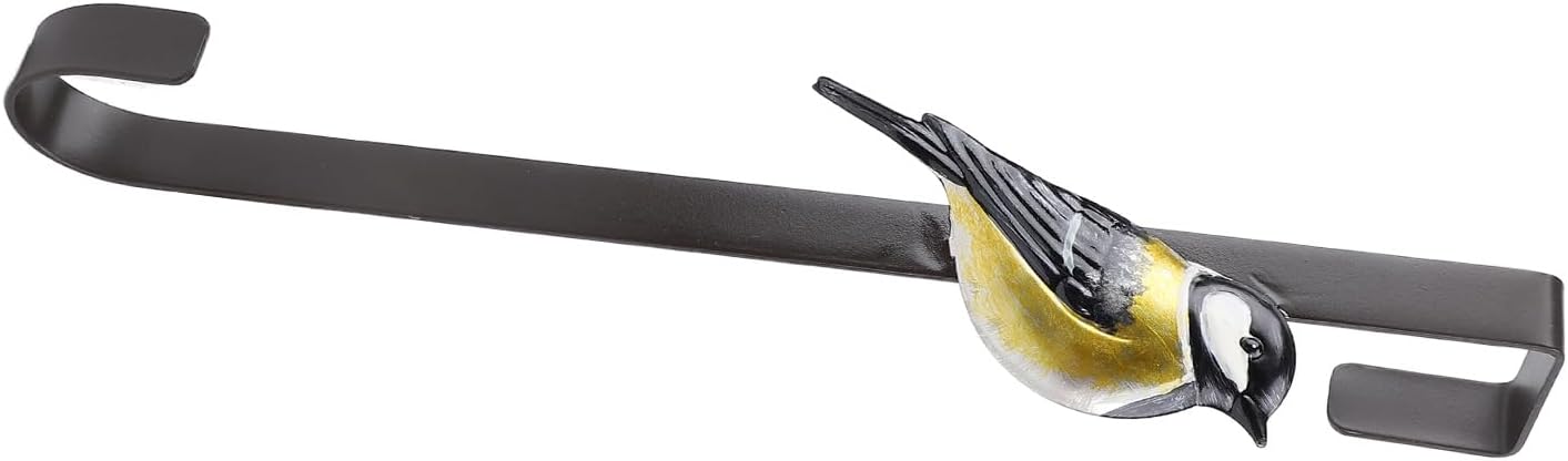 Gonetre Front Door Hanger Hook Wreath Metal Wrought Iron Bird Shape Vintage Farmhouse Supplies