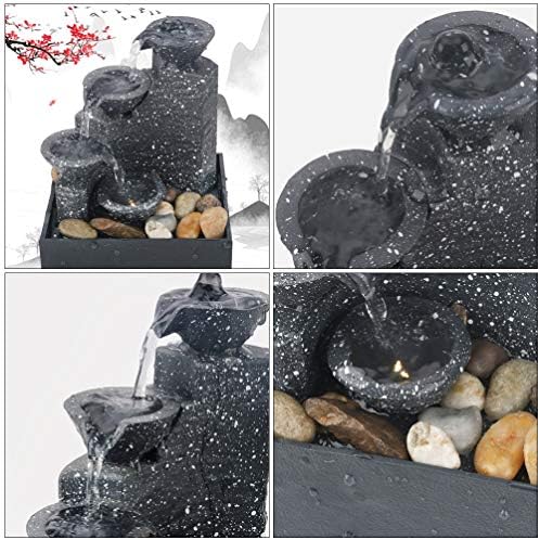 VAKUUM Multi Pot Water Fountain Tabletop Fountain Cave Waterfall Sculpture