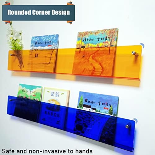 Acrylic Magazine Display Shelf for Office and Home