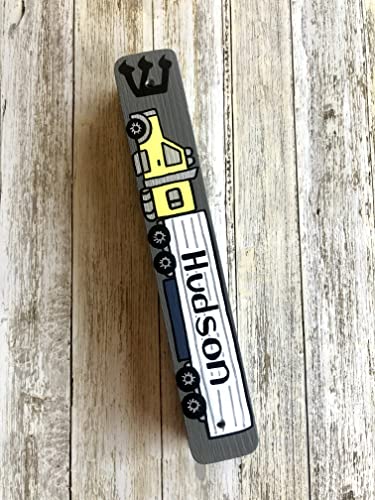 Personalized Truck Mezuzah for Jewish Baby Boy