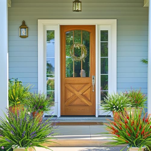 36 Pcs Artificial Plants Outdoor with UV Resistance