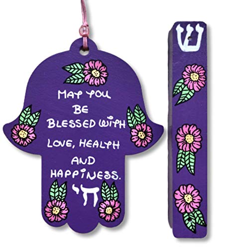 Lea Joelle Handmade Hamsa and Mezuzah Set 1