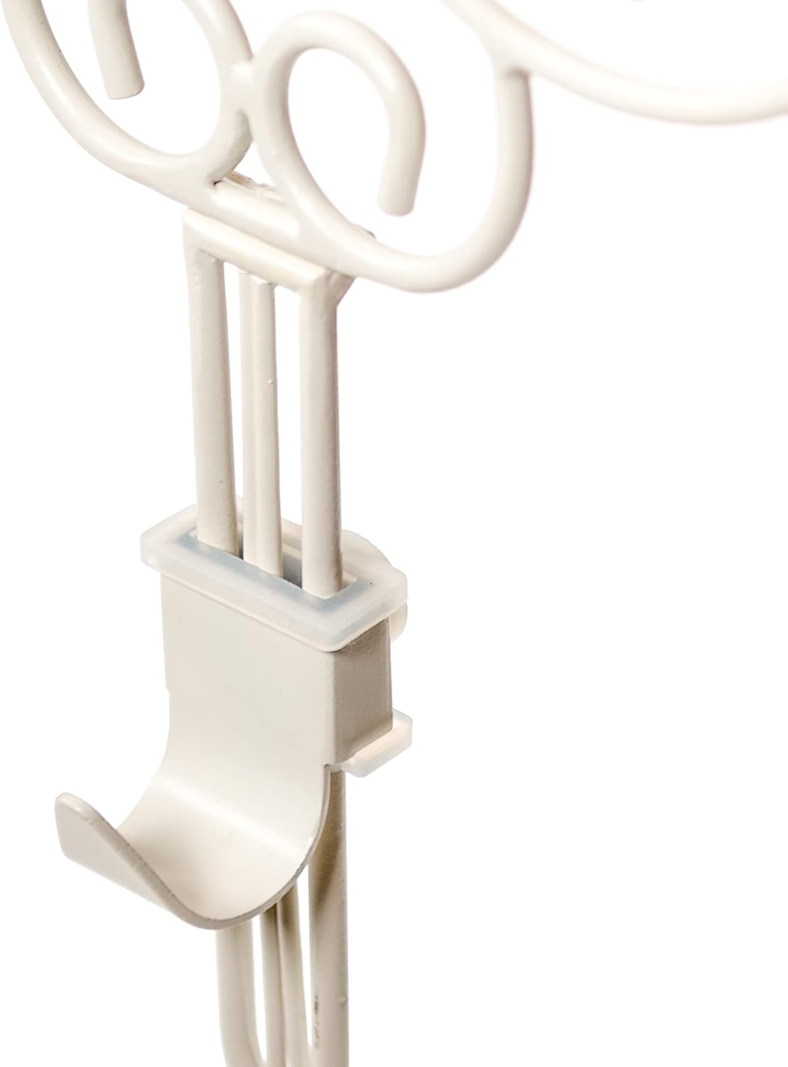 Adjustable Front Door Wreath Hanger - White