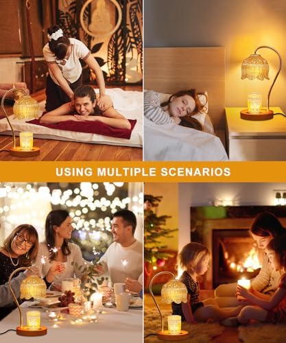 AIKAMI Candle Warmer Lamp with Timer and 2 Bulbs