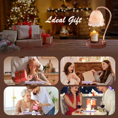 Droyek Candle Warmer Lamp with Dimmer and Timer