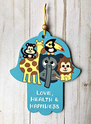 Lea Joelle Hamsa and Mezuzah Gift Set Light Blue