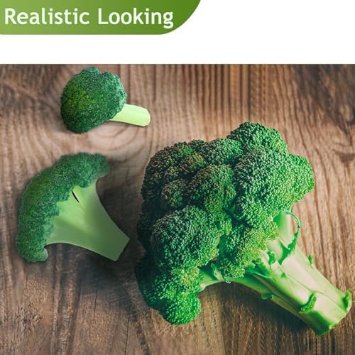 Giegxin 15 Pcs Realistic Fake Broccoli Decor