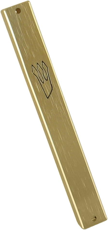 Peer Hastam Gold Aluminum Weatherproof Mezuzah Case