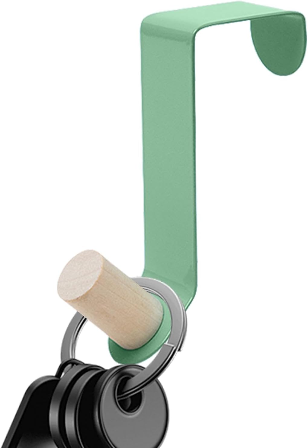 Front Door Wreath Hook - Rust-Proof Metal Over Door Hook Anti-Scratch Hook for Easter Halloween Christmas Garland