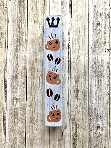 Coffee Mezuzah Fun Scroll Case for Housewarming