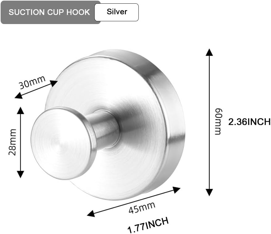MrAthlet Suction Cup Wreath Hanger 15 Lbs 2 Pack