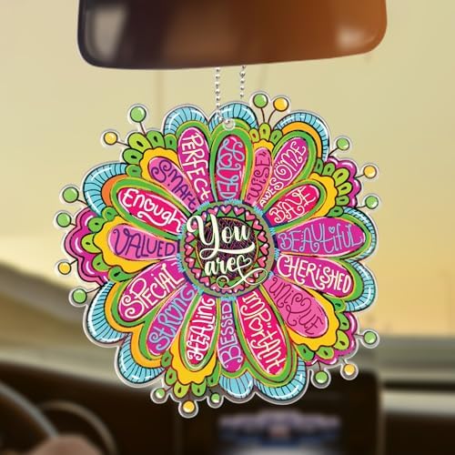 Trippy Art Hanging Decorations Clear Acrylic with Bible Quotes