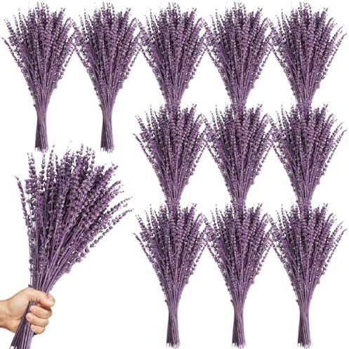 Uieke 12Pack Dried Lavender Flowers Bouquet