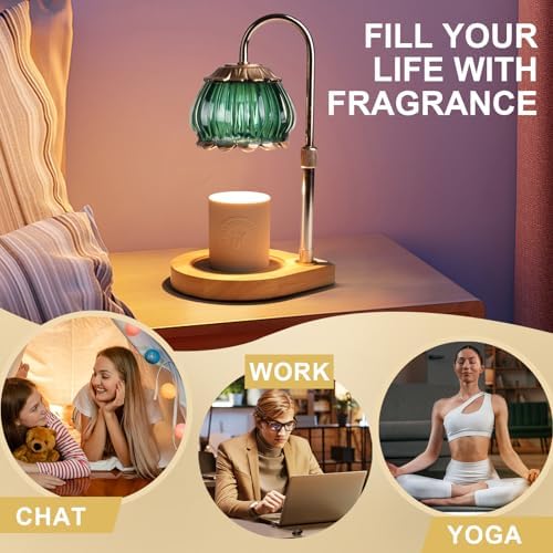 Gr8Gardens Candle Warmer Lamp with Timer and Adjustable Height