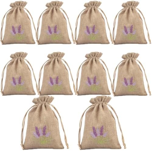 10 Pack Lavender Sachet Bags for Home Decor