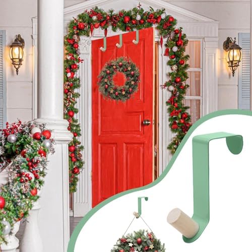 3pcs Wreath Hangers for Front Door - Non Scratch Christmas Decor