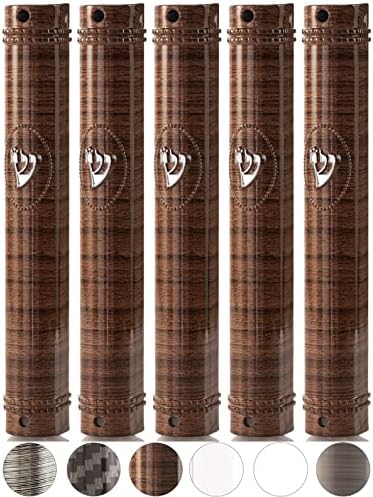SUPER STAM Plastic Mezuzah Case Set of 5