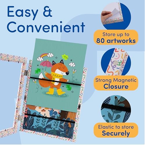 Hippo Creation Kids Art Frame with Changeable Doodle Design