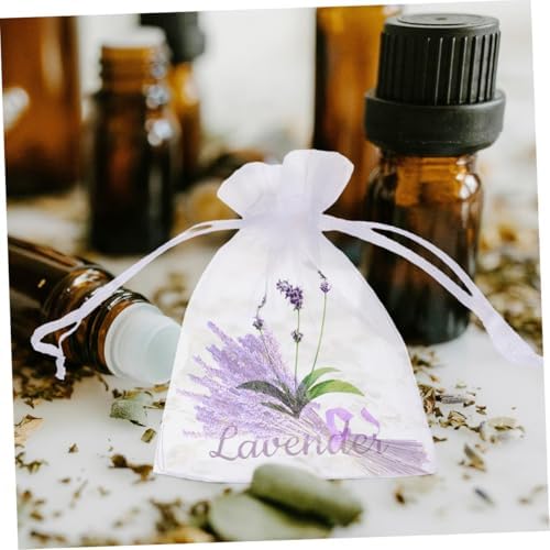 50pcs Lavender Sachet Drawstring Bags for Closet Storage