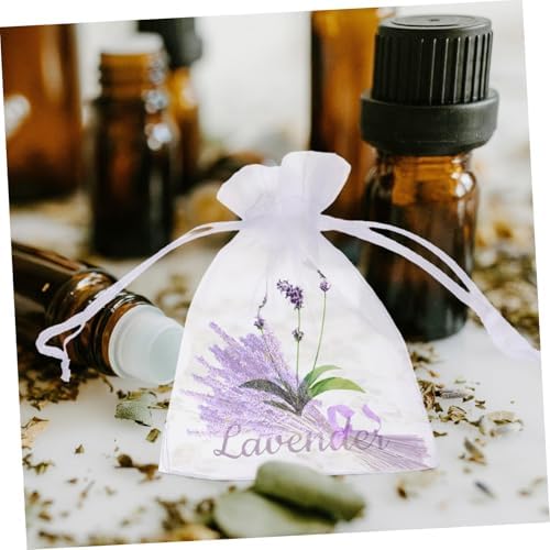 StobaZA 20pcs Lavender Sachet Bags Empty Drawstring Pouches for Storage and Home Organization