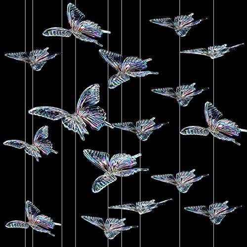 Amyhill Iridescent Butterfly Ceiling Decor 24 Pcs
