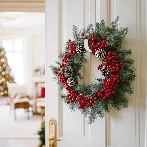 MCFULL 14 Inch Wreath Hangers for Front Door 2 Packs