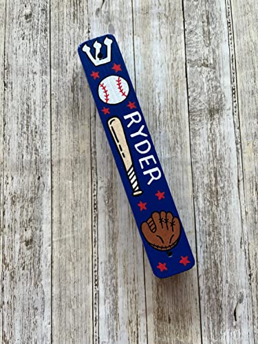 Handmade Baseball Mezuzah Decor for Kids
