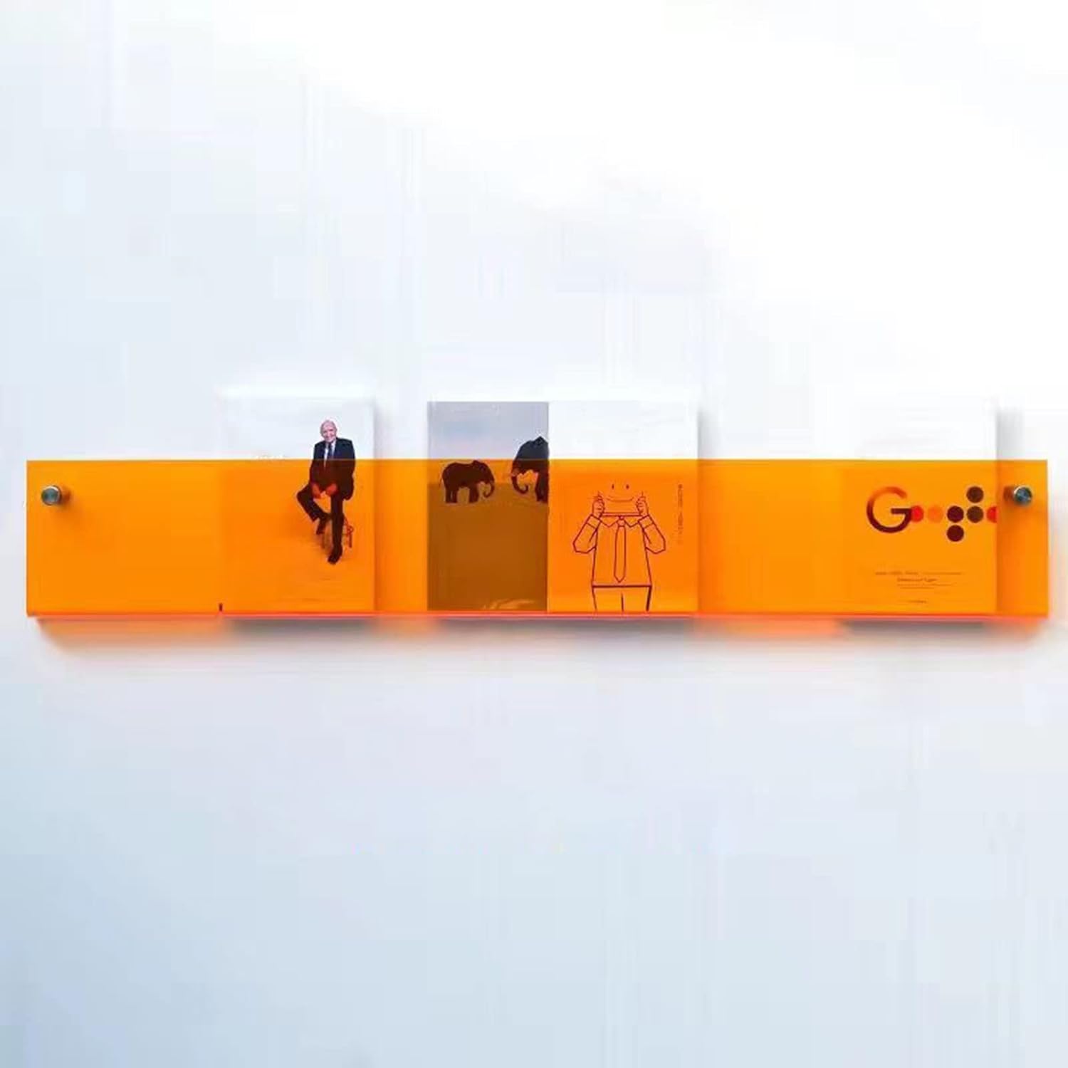Acrylic Magazine Display Shelf for Office and Home