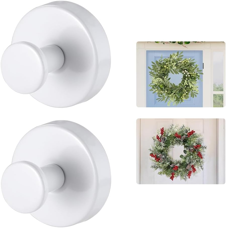 MrAthlet Suction Cup Wreath Hanger 15 Lbs 2 Pack