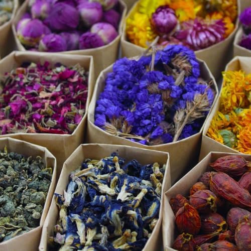 50 Pieces Dried Flower Set for Crafts and Decor