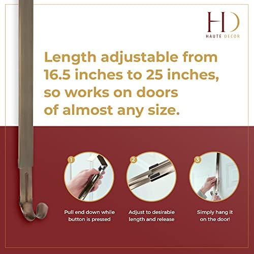 Haute Decor Adjustable Wreath Hanger with Interchangeable Icons