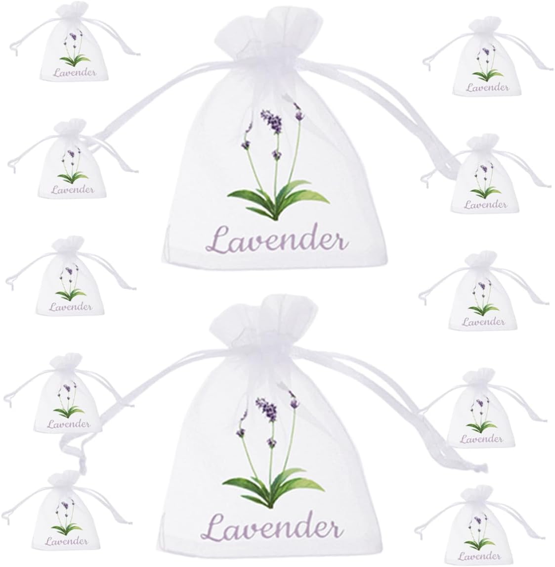 50pcs Lavender Sachet Bags Empty for Dried Flowers Spices Tea Storage